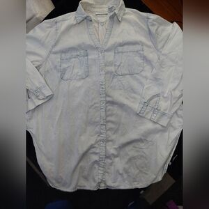 Ashley Stewart‎ Light Blue Tunic Top 4x